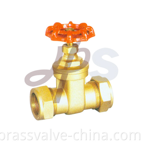 Brass Compression Gate Valve For Copper Tube Hg17